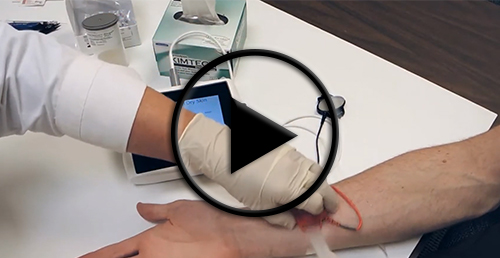 A YouTube video demonstrating sweat collection using ChloroChek